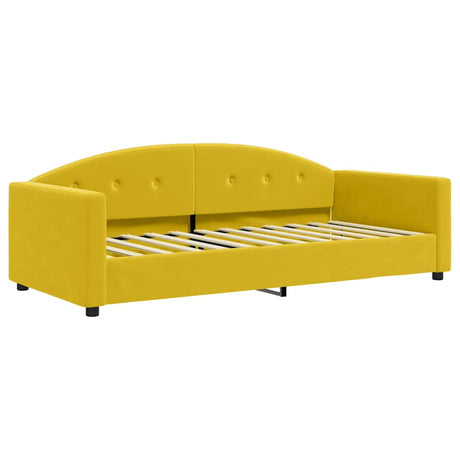 Vidaxl slaapbank 90x200 cm fluweel geel