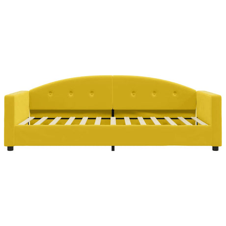 Vidaxl slaapbank 90x200 cm fluweel geel