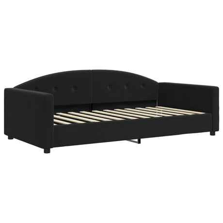 Vidaxl slaapbank 100x200 cm fluweel zwart