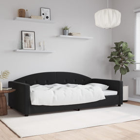 Vidaxl slaapbank 100x200 cm fluweel zwart