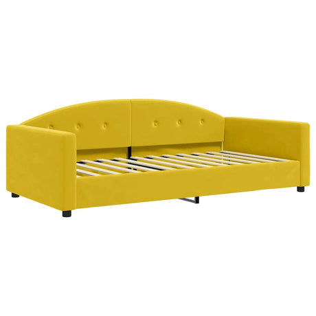 Vidaxl slaapbank 100x200 cm fluweel geel