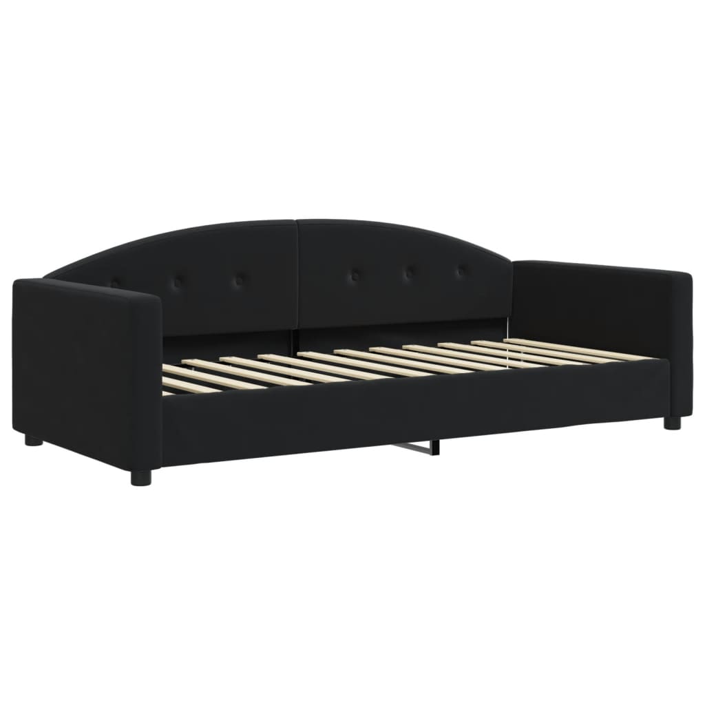 Vidaxl slaapbank 90x190 cm fluweel zwart
