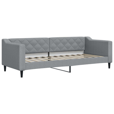 Vidaxl slaapbank 80x200 cm stof lichtgrijs