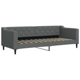 Vidaxl slaapbank 80x200 cm stof donkergrijs