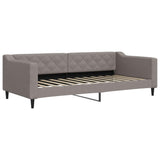 Vidaxl slaapbank 90x200 cm stof taupe