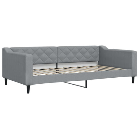 Vidaxl slaapbank 100x200 cm stof lichtgrijs