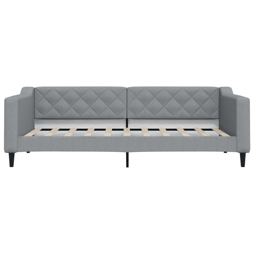 Vidaxl slaapbank 90x190 cm stof lichtgrijs