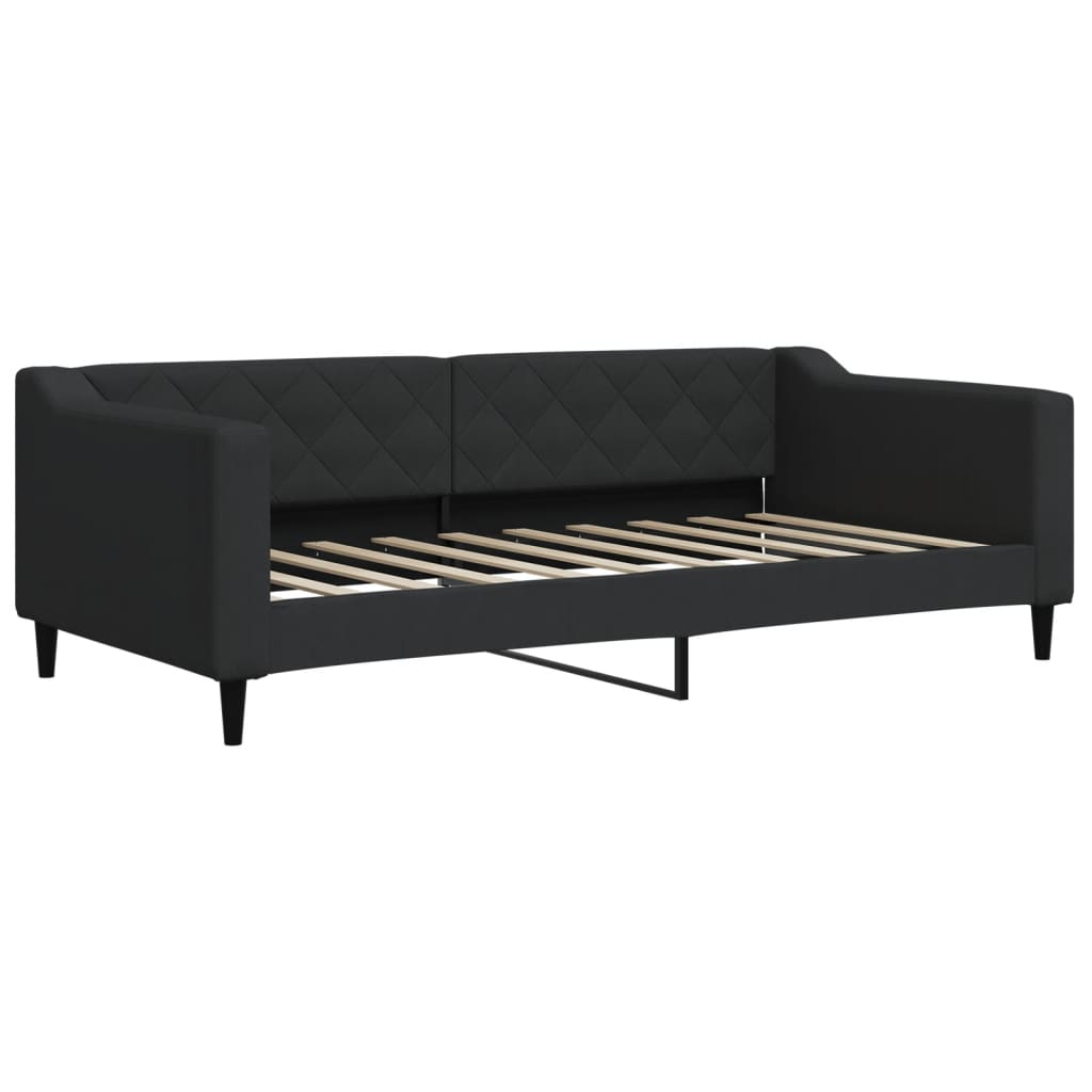 Vidaxl slaapbank 90x190 cm stof zwart