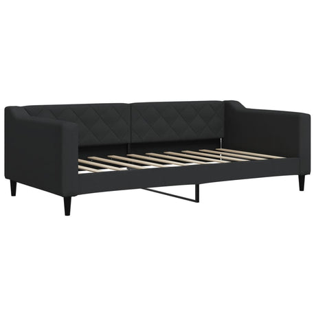 Vidaxl slaapbank 90x190 cm stof zwart