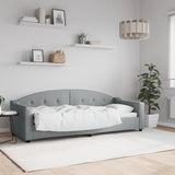 Vidaxl slaapbank 80x200 cm stof lichtgrijs