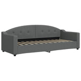 Vidaxl slaapbank 80x200 cm stof donkergrijs