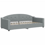 Vidaxl slaapbank 90x200 cm stof lichtgrijs