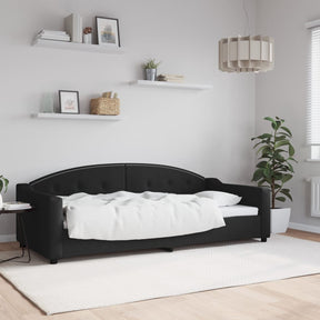 Vidaxl slaapbank 90x200 cm stof zwart