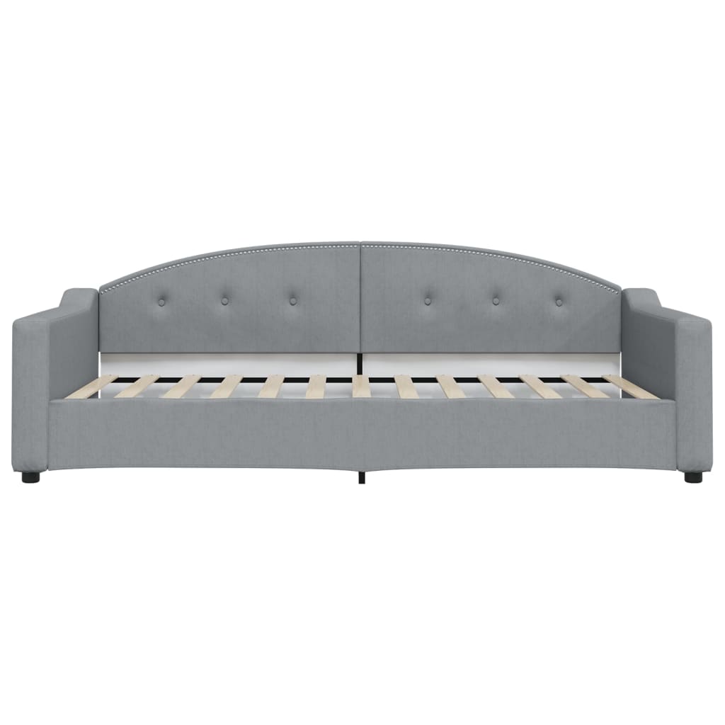 Vidaxl slaapbank 100x200 cm stof lichtgrijs