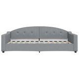 Vidaxl slaapbank 100x200 cm stof lichtgrijs