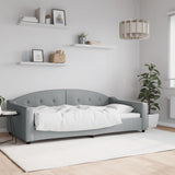 Vidaxl slaapbank 100x200 cm stof lichtgrijs