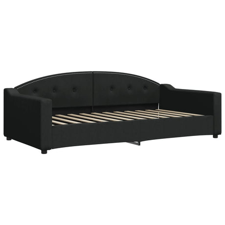 Vidaxl slaapbank 100x200 cm stof zwart