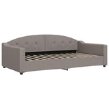 Vidaxl slaapbank 100x200 cm stof taupe