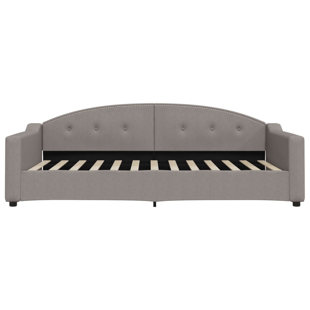 Vidaxl slaapbank 100x200 cm stof taupe