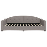 Vidaxl slaapbank 100x200 cm stof taupe