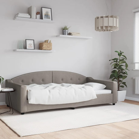 Vidaxl slaapbank 100x200 cm stof taupe
