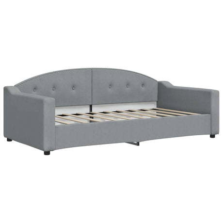 Vidaxl slaapbank 90x190 cm stof lichtgrijs