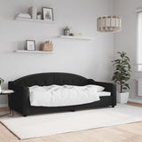 Vidaxl slaapbank 90x190 cm stof zwart
