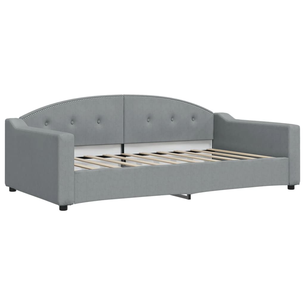 Vidaxl slaapbank 100x190 cm stof lichtgrijs