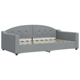Vidaxl slaapbank 100x190 cm stof lichtgrijs