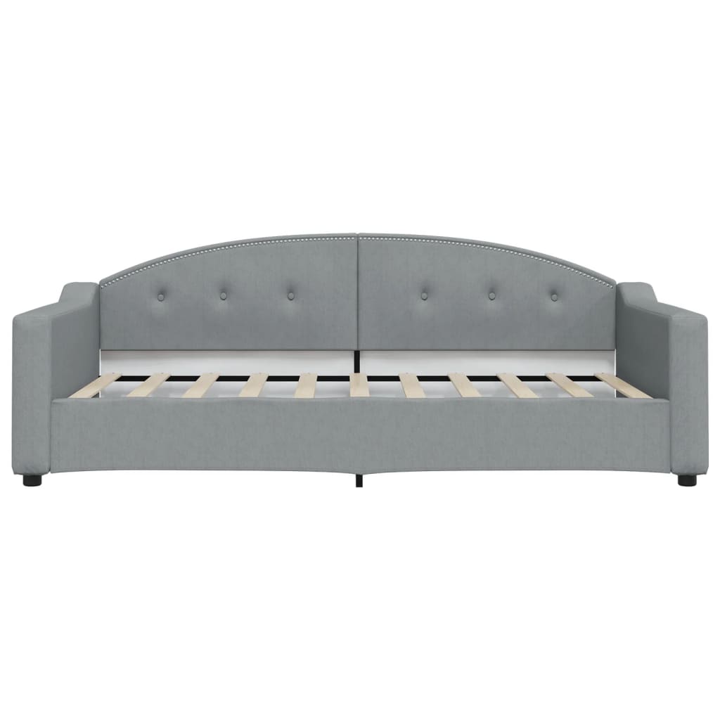 Vidaxl slaapbank 100x190 cm stof lichtgrijs