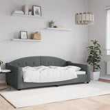 Vidaxl slaapbank 100x190 cm stof donkergrijs