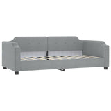 Vidaxl slaapbank 90x200 cm stof lichtgrijs