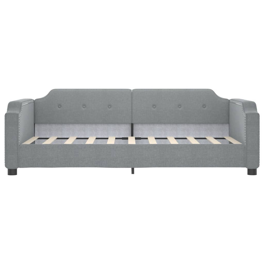 Vidaxl slaapbank 90x200 cm stof lichtgrijs