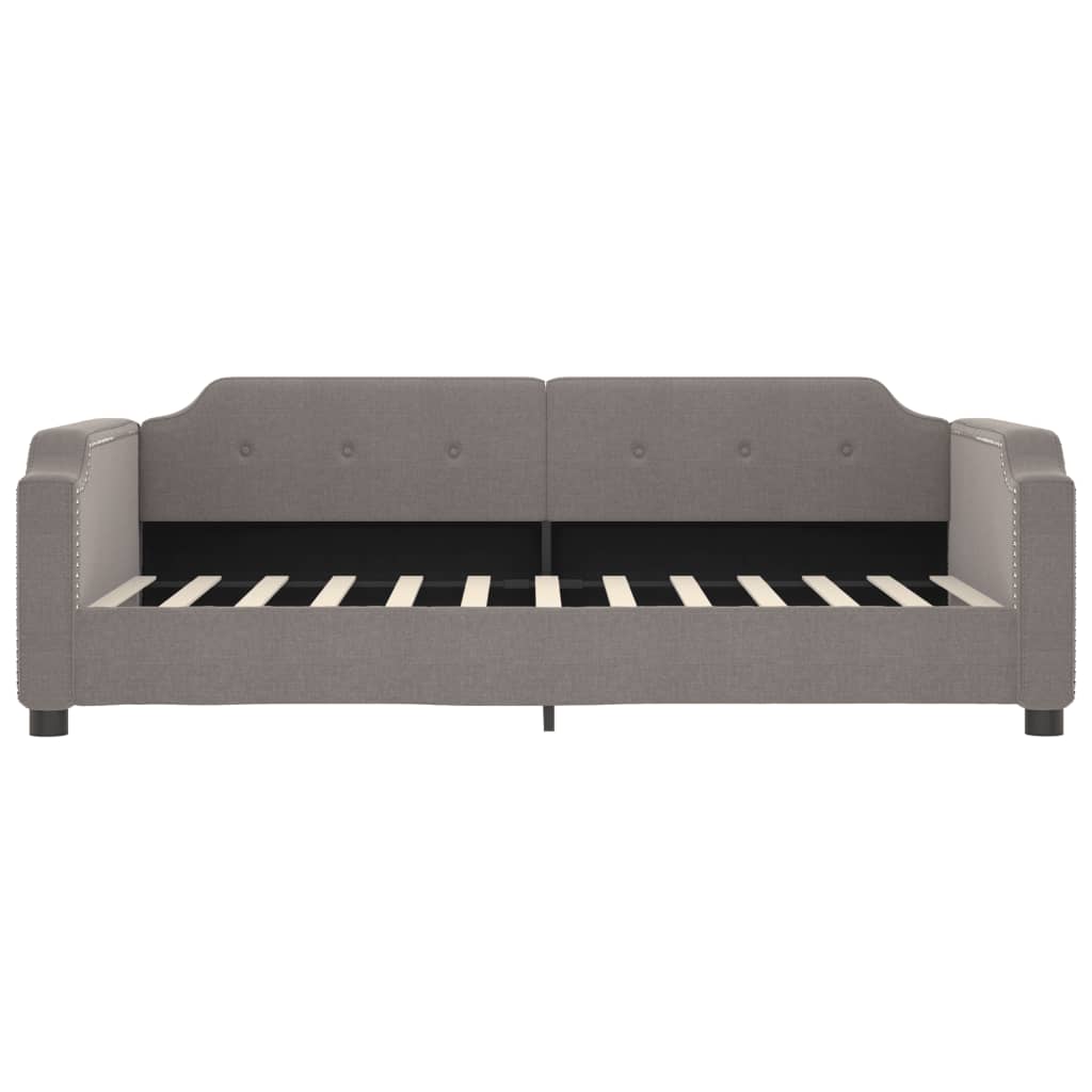 Vidaxl slaapbank 90x200 cm stof taupe