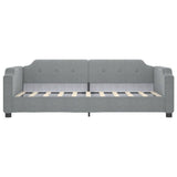 Vidaxl slaapbank 100x200 cm stof lichtgrijs