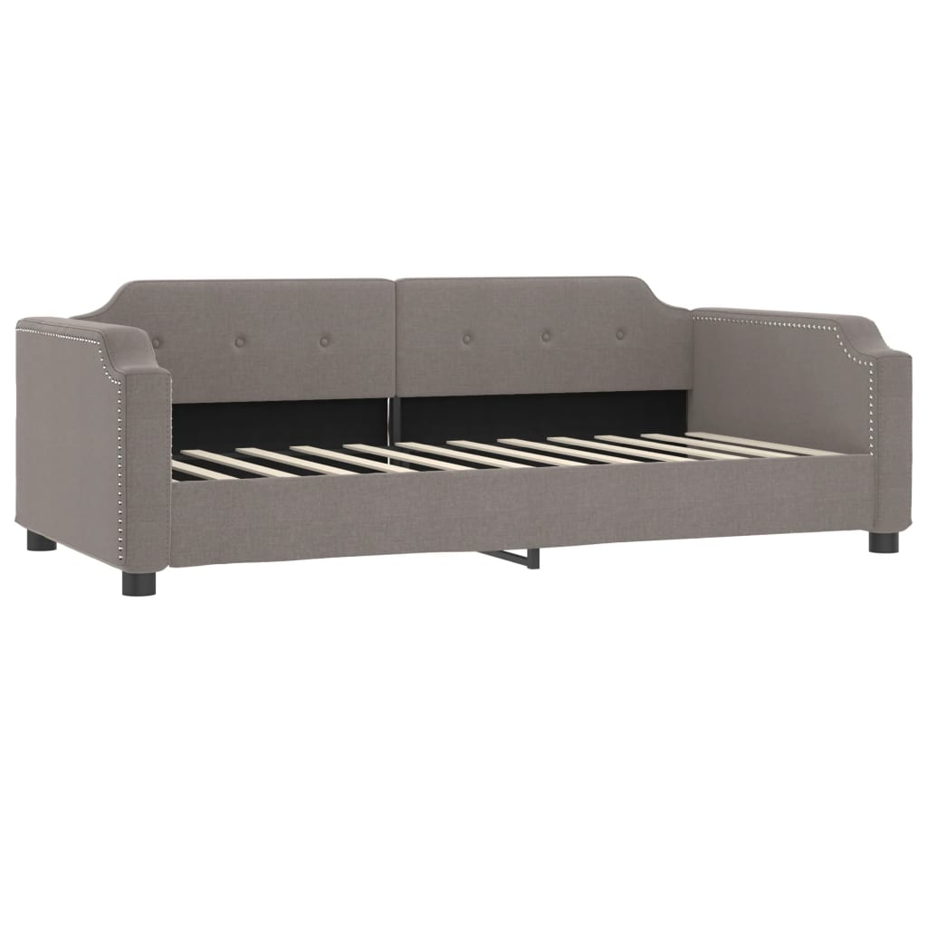 Vidaxl slaapbank 100x200 cm stof taupe