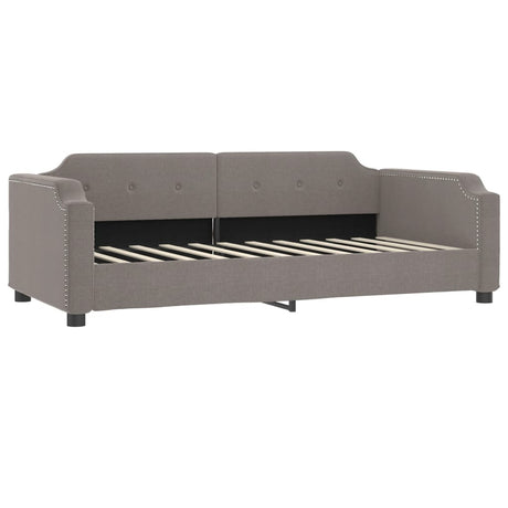 Vidaxl slaapbank 100x200 cm stof taupe