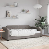 Vidaxl slaapbank 100x200 cm stof taupe