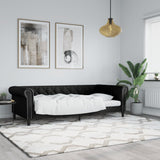 Vidaxl slaapbank 90x190 cm kunstleer zwart