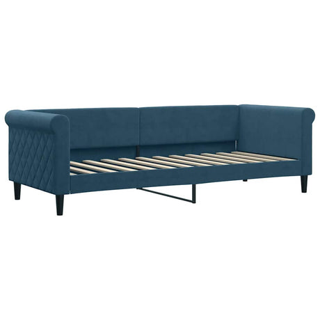 Vidaxl slaapbank 80x200 cm fluweel blauw