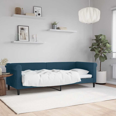 Vidaxl slaapbank 80x200 cm fluweel blauw
