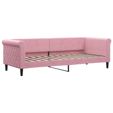 Vidaxl slaapbank 80x200 cm fluweel roze