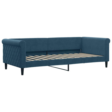 Vidaxl slaapbank 90x200 cm fluweel blauw