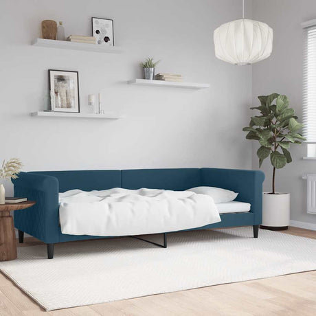 Vidaxl slaapbank 90x200 cm fluweel blauw
