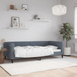 Vidaxl slaapbank 90x200 cm fluweel donkergrijs