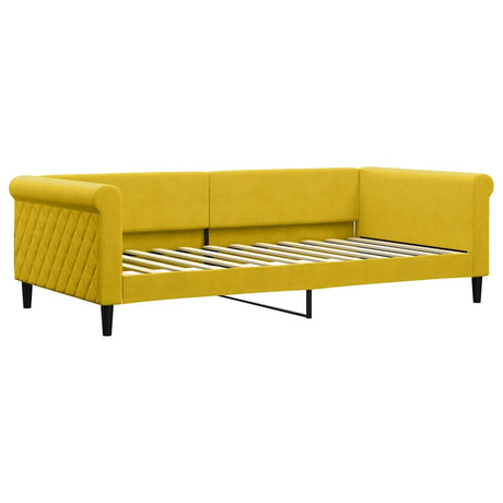 Vidaxl slaapbank 100x200 cm fluweel geel