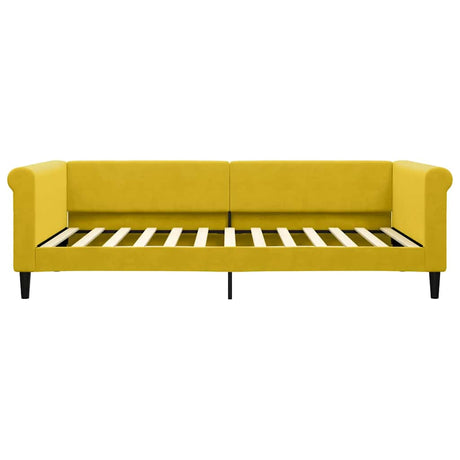 Vidaxl slaapbank 100x200 cm fluweel geel