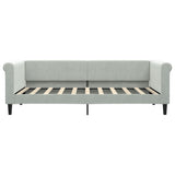 Vidaxl slaapbank 90x190 cm fluweel lichtgrijs