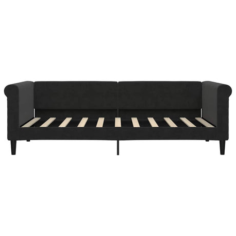 Vidaxl slaapbank 90x190 cm fluweel zwart