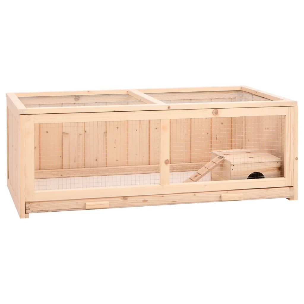 Vidaxl hamsterkooi 104x52x38 cm de bois solide solide